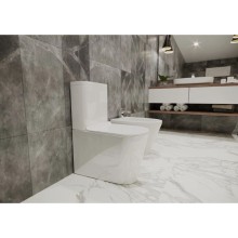 Унитаз-компакт безободковый с сиденьем микролифт Timo Inari TK-501