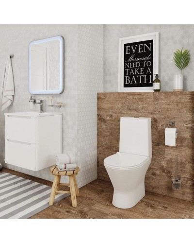 Унитаз-компакт безободковый с сиденьем микролифт IDDIS Edifice EDIRDSEi24