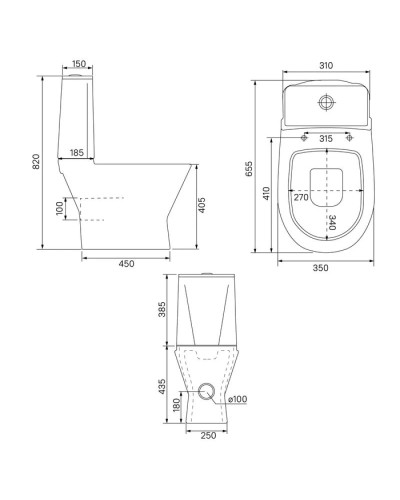 Унитаз-компакт с сиденьем микролифт IDDIS Edifice EDI2DSEi24