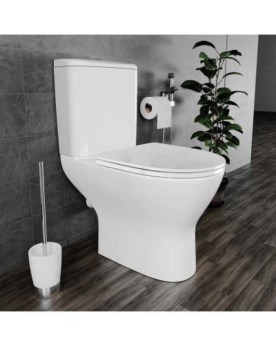 Унитаз-компакт безободковый с сиденьем микролифт Damixa Palace Grand 468600SC