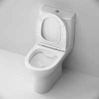 Унитаз-компакт безободковый с сиденьем микролифт Damixa Palace Grand 468600SC