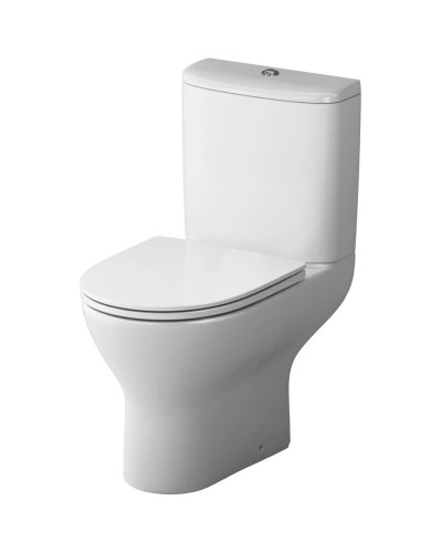 Унитаз-компакт безободковый с сиденьем микролифт Damixa Palace Grand 468600SC