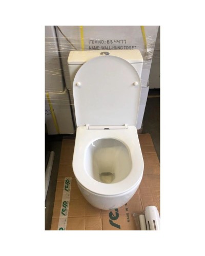 Унитаз-компакт безободковый с сиденьем микролифт Bogner BR-2200