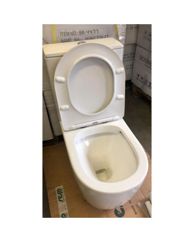 Унитаз-компакт безободковый с сиденьем микролифт Bogner BR-2200