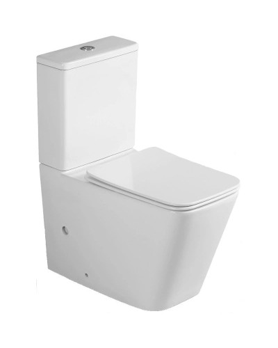 Унитаз-компакт безободковый с сиденьем микролифт Bogner BR-2201