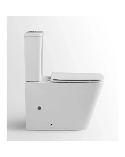 Унитаз-компакт безободковый с сиденьем микролифт Bogner BR-2201