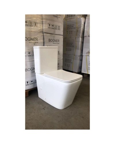 Унитаз-компакт безободковый с сиденьем микролифт Bogner BR-2201