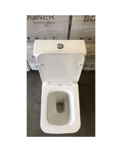 Унитаз-компакт безободковый с сиденьем микролифт Bogner BR-2201