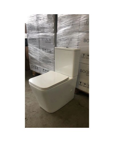 Унитаз-компакт безободковый с сиденьем микролифт Bogner BR-2201