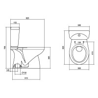 Унитаз-компакт с сиденьем микролифт Santek Анимо 1.WH30.2.136