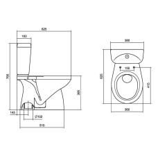 Унитаз-компакт с сиденьем микролифт Santek Анимо 1.WH30.2.136