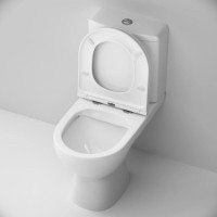 Унитаз-компакт безободковый с сиденьем микролифт Am.Pm Gem C908600SC