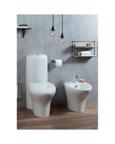 Унитаз-компакт безободковый с сиденьем микролифт Jacob Delafon Nouvelle Vague UJK102-00 + ETL212-00 + E20068-00