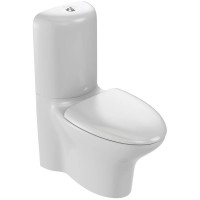 Унитаз-компакт безободковый с сиденьем микролифт Jacob Delafon Nouvelle Vague UJK102-00 + ETL212-00 + E20068-00