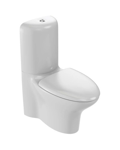 Унитаз-компакт безободковый с сиденьем микролифт Jacob Delafon Nouvelle Vague UJK102-00 + ETL212-00 + E20068-00