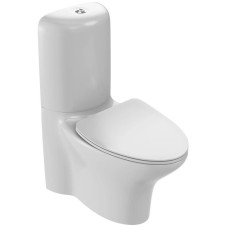 Унитаз-компакт безободковый с сиденьем микролифт Jacob Delafon Nouvelle Vague UJK102-00 + ETL212-00 + E20069-00