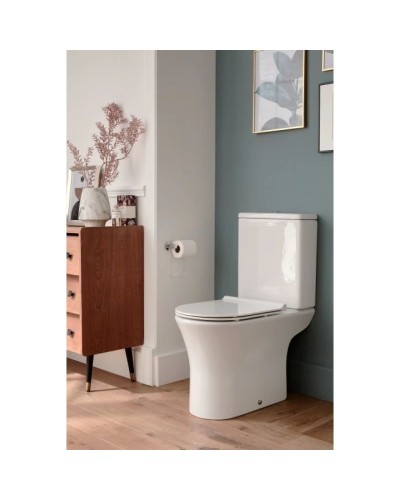 Унитаз-компакт безободковый с сиденьем микролифт Jacob Delafon Aleo UJAL102-0 + ETAL212-0 + E33127-0