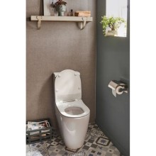 Унитаз-компакт безободковый с сиденьем микролифт Jacob Delafon Soprano UJAK102-0 + ETAK212-0 + E33127-0