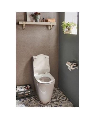 Унитаз-компакт безободковый с сиденьем микролифт Jacob Delafon Soprano UJAK102-0 + ETAK212-0 + E33127-0