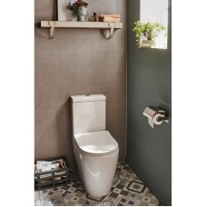 Унитаз-компакт безободковый с сиденьем микролифт Jacob Delafon Soprano UJAK102-0 + ETAK212-0 + E33127-0