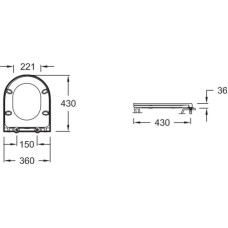 Унитаз-компакт безободковый с сиденьем микролифт Jacob Delafon Rodin+ UJAB102-00 + ETAB232-00 + E23280-00
