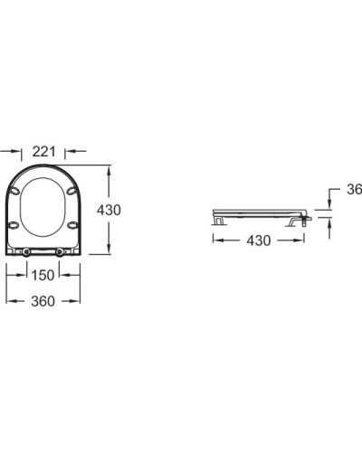 Унитаз-компакт безободковый с сиденьем микролифт Jacob Delafon Rodin+ UJAB102-00 + ETAB232-00 + E23280-00