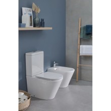 Унитаз-компакт безободковый с сиденьем микролифт Jacob Delafon Rodin+ UJAB102-00 + ETAB232-00 + E23280-00