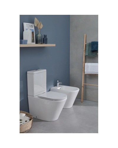 Унитаз-компакт безободковый с сиденьем микролифт Jacob Delafon Rodin+ UJAB102-00 + ETAB232-00 + E23280-00