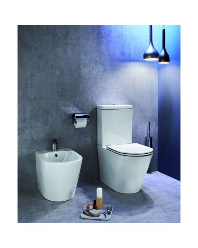 Унитаз-компакт безободковый с сиденьем микролифт Jacob Delafon Rodin+ UJAB102-00 + ETAB232-00 + E23280-00