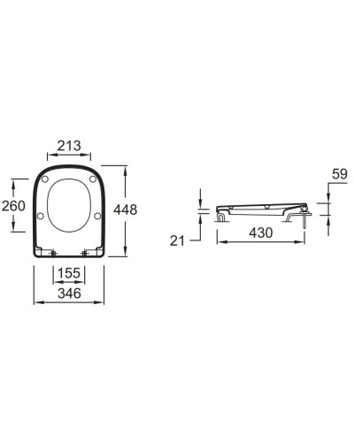 Унитаз-компакт безободковый с сиденьем микролифт Jacob Delafon Struktura UJAJ102-WTE + ETAG212-WTE + E70024-WTE