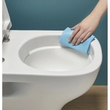 Унитаз-компакт безободковый с сиденьем микролифт Jacob Delafon Struktura UJAJ102-WTE + ETAG212-WTE + E70024-WTE