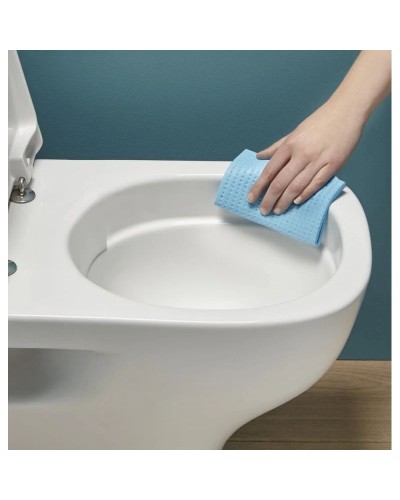 Унитаз-компакт безободковый с сиденьем микролифт Jacob Delafon Struktura UJAJ102-WTE + ETAG212-WTE + E70024-WTE