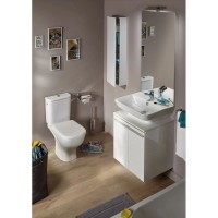 Унитаз-компакт безободковый с сиденьем микролифт Jacob Delafon Struktura UJAJ102-WTE + ETAG212-WTE + E70024-WTE