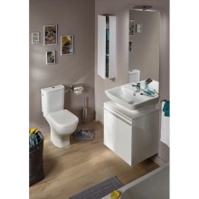 Унитаз-компакт безободковый с сиденьем микролифт Jacob Delafon Struktura UJAJ102-WTE + ETAG212-WTE + E70024-WTE