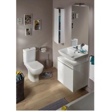 Унитаз-компакт безободковый с сиденьем микролифт Jacob Delafon Struktura UJAJ102-WTE + ETAG212-WTE + E70024-WTE