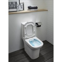 Унитаз-компакт безободковый с сиденьем микролифт Jacob Delafon Vox UJN102-00 + ETM212-00 + E20142-00