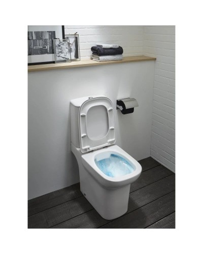 Унитаз-компакт безободковый с сиденьем микролифт Jacob Delafon Vox UJN102-00 + ETM212-00 + E20142-00