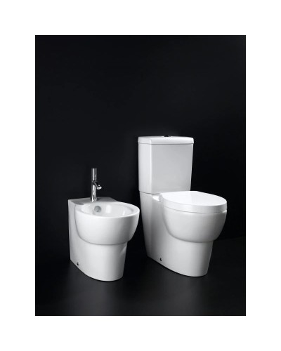 Унитаз-компакт с сиденьем микролифт Jacob Delafon Ove 19974W-00 + E1558-00