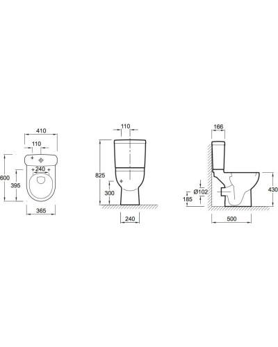 Унитаз-компакт с сиденьем микролифт Jacob Delafon Odeon Up 18557К-00 + E4740-00 + E70011-00