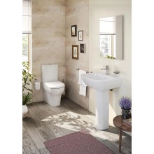 Унитаз-компакт с сиденьем стандарт и с механизмом смыва Geberit Vitra Zentrum 9012B003-7201