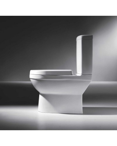 Унитаз компакт Bravat CX01014UW-P-RUS без бачка, с сиденьем Микролифт