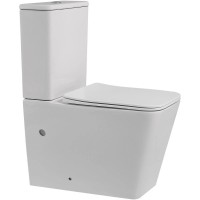 Унитаз-компакт безободковый с сиденьем микролифт Abber Rechteck AC1210