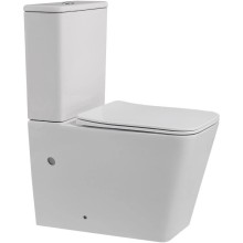 Унитаз-компакт безободковый с сиденьем микролифт Abber Rechteck AC1210