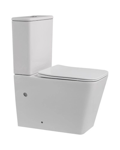 Унитаз-компакт безободковый с сиденьем микролифт Abber Rechteck AC1210