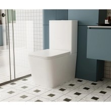 Унитаз-компакт безободковый с сиденьем микролифт Abber Rechteck AC1210