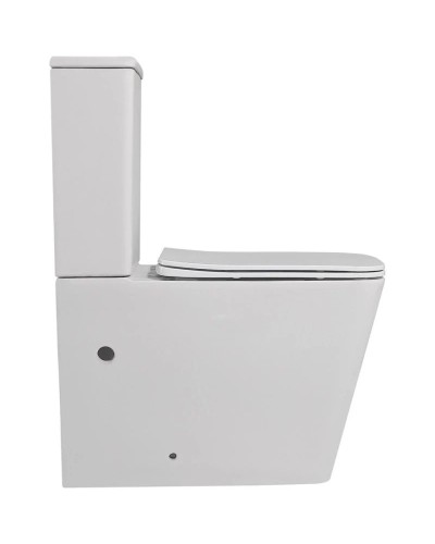 Унитаз-компакт безободковый с сиденьем микролифт Abber Rechteck AC1210