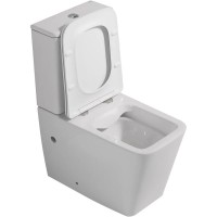 Унитаз-компакт безободковый с сиденьем микролифт Abber Rechteck AC1210