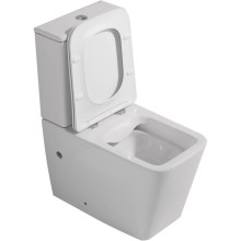 Унитаз-компакт безободковый с сиденьем микролифт Abber Rechteck AC1210