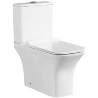 Унитаз-компакт безободковый с сиденьем микролифт SantiLine SL-5023