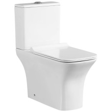 Унитаз-компакт безободковый с сиденьем микролифт SantiLine SL-5023